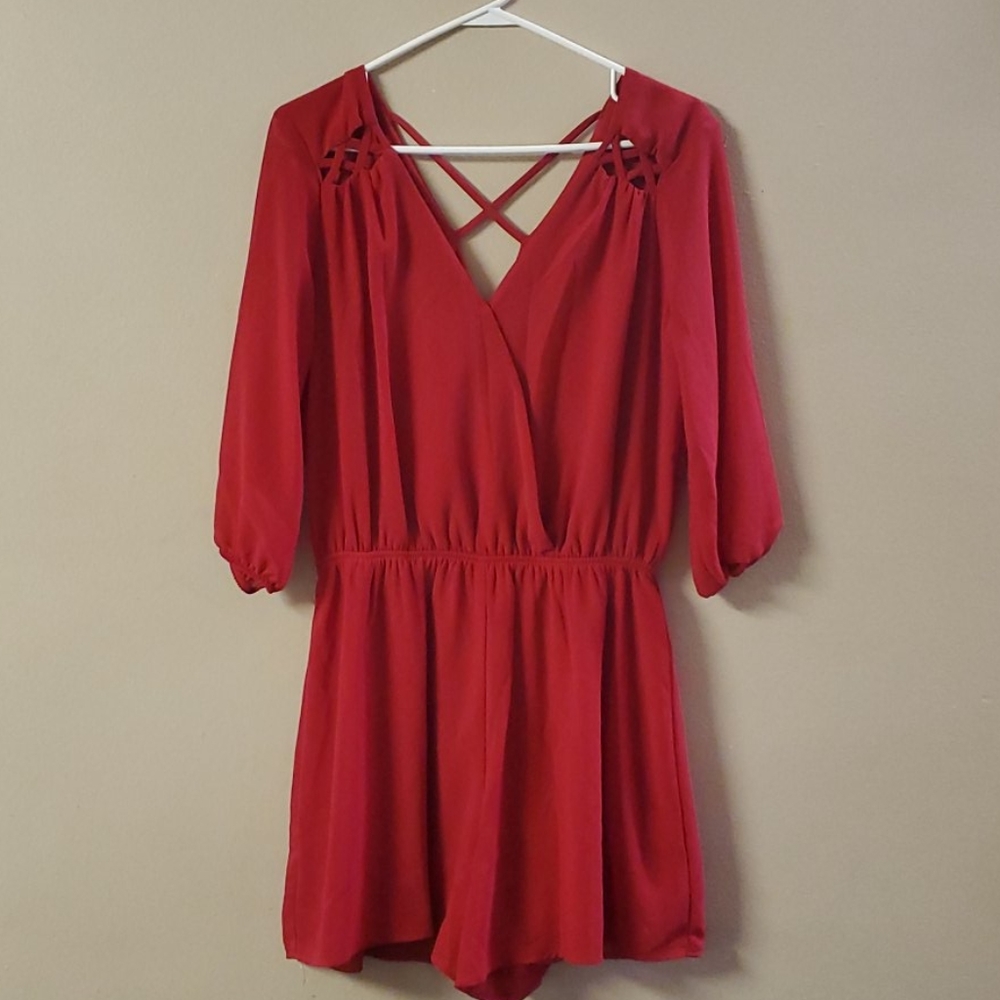 Red romper